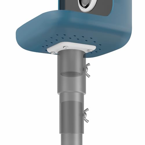 Designed for Bird Buddy – Pole Mount Adapter for Bird Feeder with Camera, 180° Swivel Design, Easy Setup, Attaches Securely to Feeder Pole, Metal Accessory