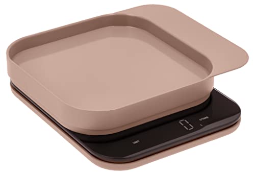 Rosti Mensura Kitchen Scale Accurate Measurements Made Effortless - Experience Precision Cooking with Battery - Powered Convenience - Requires 3 AAA Batteries for Reliable Performance (Humus) - color: Humus, size: 16.5 x 20.3 x 3cm