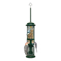 Squirrel Buster Nut Feeder Squirrel-Proof Bird Feeder for Shelled Peanuts & Dried Fruit, Weight-Adjustable, Woodpecker Friendly, 1.3lb Capacity with 2 Interchangeable Meshes | For shelled peanuts and dried fruit, weight-adjustable, woodpecker friendly, tw
