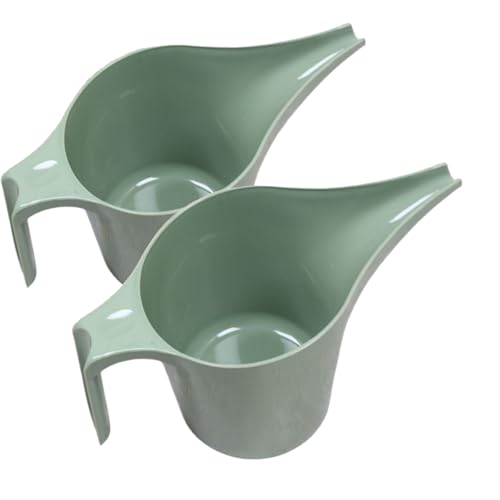 2 Pack Bird Feeder Scoop Set, Ergonomic Plastic Seed Dispensing Funnel, Green, Compatible with Hanging Bird Feeders and Small Animal Tube Feeders