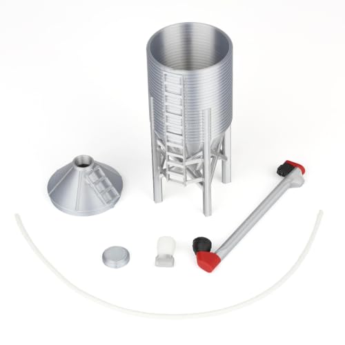 REVD 1/64 10-Ton Feed Bin with Auger & Flex Auger Attachments Toys, 3D Printed, RVD1031