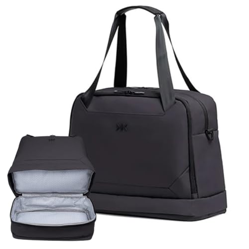 Knack Expandable Metro Duffel Midnight Black | Expands from 26L to 36L to organize whatever your day requires. - color: Midnight Black, style: Metro Duffel