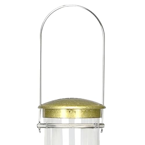 Aspects Small Seed Tube Feeder in Blue Size: Large, Finish: Antique Brass - color: Antique Brass, size: Large