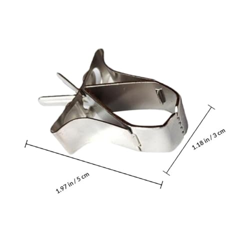 ULTECHNOVO 6pcs Stainless Steel Multi-Function Food Clips Portable Bird Cage Fruit Vegetable Holders Easy to Carry and Store Household Use
