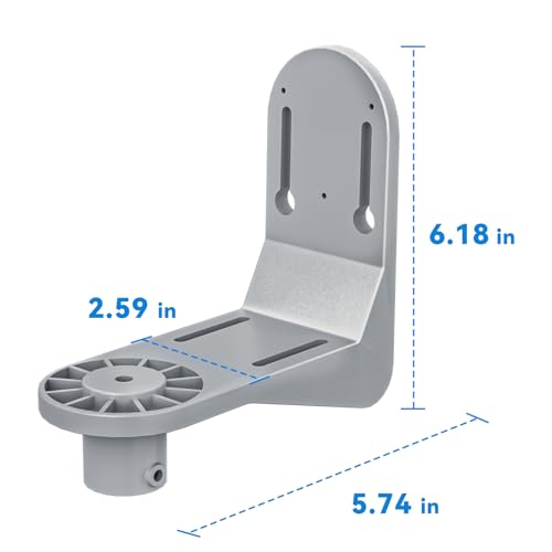 Universal Bird Feeder Mount - High-Strength 180° Rotating Bracket for Pole/Tree/Wall Accepts Solar Panels | Weather-Resistant & Easy Install, for Models B3/B4/B6