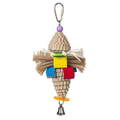 Prevue Pet Products Sound & Movement Mr. Mustache Bird Toy 62614 | Accessories for Parakeets, Conures, Cockatiels, Finches, and Small to Medium Birds
