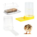 3 Pack 400ml Quail Water Feeder, Feeder Plastic Poultry Ideal for Button Quail, Baby Chicks, Ducks, and Baby Birds, Anti Drowning Design, Easy to Install