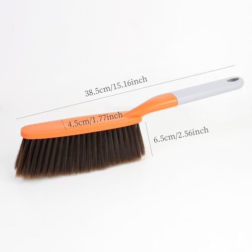 15" Soft Brist. Hand Broom Brush 3 PackBed Sofa Counter Hair Clear | Soft bristle hand broom brush, efficiently clear pet hair, dust debris on beds, sofas countertops for daily home cleaning. - color: 3 Color