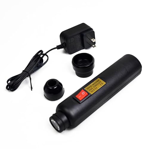 Bright Cool LED Light Egg Candler Tester Incubator for Chickens Ducks Birds Eggs - Powered by Power Cable Only