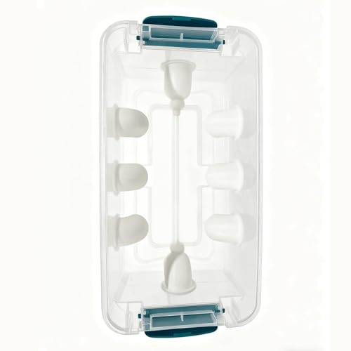 Quail Chick Port Feeder Compatible with DIY Bucket Pail Bin Container Coturnix - Set of 16 (1.75in) - size: 1.75in