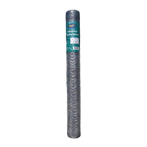 Galvanized Hexagonal Poultry Netting Chicken Wire 48" x150' x 2" Mesh 20GA - size: 48"x150'- 2" 20GA