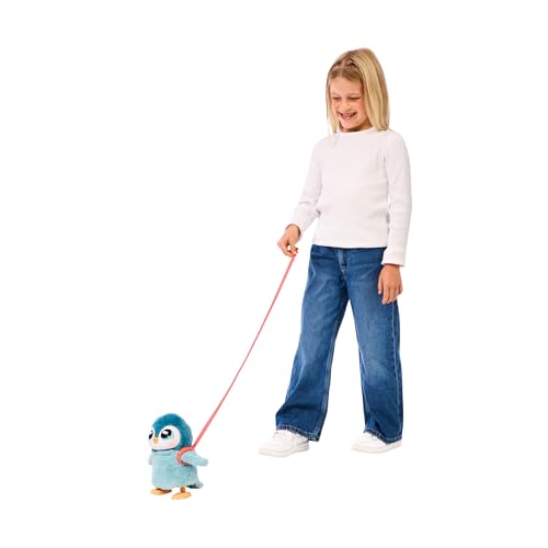 Little Live Pets Walking Penguin My Pet Waddles, Interactive Plush Penguin with 25+ Sounds and Detachable Leash, Toy Penguins for Kids of Ages 5+ | Dances, flaps wings, eats & giggles when fed; interactive plush pet toy for kids ages 5+ - style: Walking P