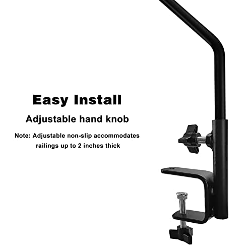 2 Pack Heavy Duty Extensible Adjustable Deck Hooks for Hanging Bird Feeders, Plants, Suet Baskets, Wind Chimes, Lanterns - size: 43in Long Deck Hook-2 Packs