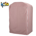 QBLEEV Birdcage Cover, Parrot Cage Night Cover Shade, Universal Cage Covers | Pet blackout windproof light-proof sleep reduces distractions night tear-resistant cloth without cage-14.1x18.5x26.7"(LxWxH） - color: Pink, size: 14.1"L X 18.5"W X 26.7"H