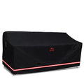 Patio Sofa Cover, Outdoor Heavy Duty Durable UV Water Resistant Anti-Fading Loveseat Cover with 2 Upgrade Air Vents and 2 Buckles, Black, 54" W x 38" D x 35" H - size: 54"W x 38"D x 35"H