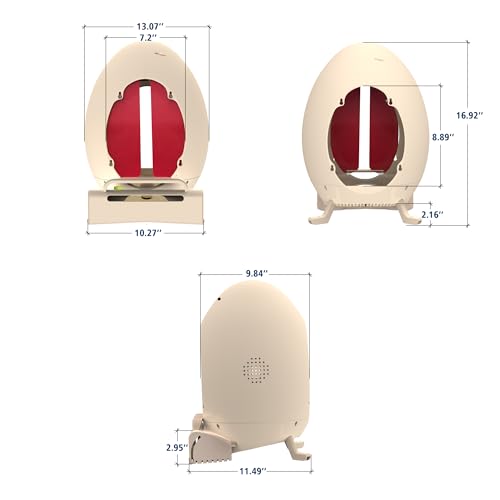 Roll Away Chicken Nesting Box, Egg-Shaped Hen Laying Box with Automatic Egg Collection, Wall Mount or Floor Stand, Rust-Free ABS (Starter (1 Box, 3 Pads+1Egg))