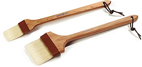 SPARTA Nylon Pastry Brush – 4037100 Pastry Brush for Baking Angled Boar Bristle Brush with Hardwood Handle and Epoxy-Set Bristles for Kitchens, Restaurants or Catering, Food Prep, 4in, Pack of 12 - size: 4" Wide Brush