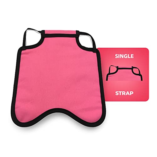 Single Strap Chicken Apron/Saddle, Medium, Awareness Pink - color: Pink, size: Medium
