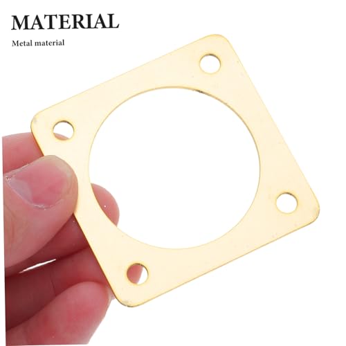SUPVOX 4Pcs Metal Birdhouse Opening Protectors Durable Sparrow House Predator Guards with Inner Diameter for Enhanced Bird Safety and Comfort