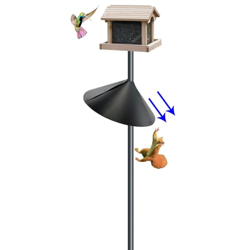 Forever song Squirrel Baffle for Bird feeders Pole, Squirrel Proof Cone. | 16.5-inch pole mount squirrel deterrent and guard for outdoor shepherd hooks, premium bird feeder accessories and shields - size: 16.5''