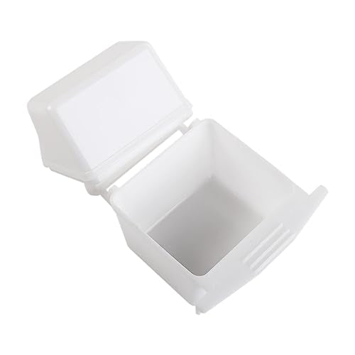 2Pcs Small Bird Slot Feeder No Mess Parakeet Cage Hanging Feeder Plastic Food & Water Dispenser Bowl