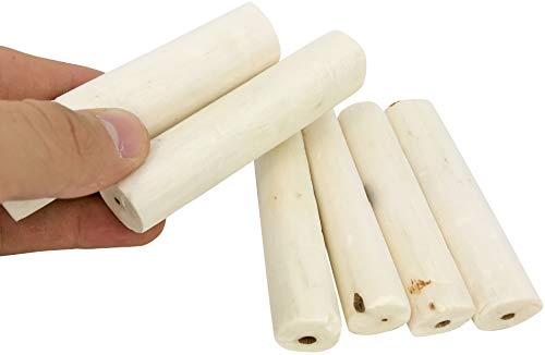 Bonka 1288 Pk6 Natural Sola Sticks 3" Bird Chew Toy for Small Birds | Soft sola root texture encourages natural chewing, shredding, and foraging activities - color: Pk6 Natural Sola Stick