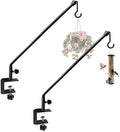 38 Inch Extended Reach Deck Hook Hanger for Railing, 2 Packs | Heavy Duty Outdoor Plant Hook Holder for Hanging Bird Feeder Flower Basket Planter or Lanterns - size: 38 Inch 2 Pack