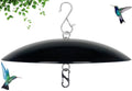 13" Bird Feeder Rain Guard, Hummingbird Feeders Shade Dome Cover, Hanging Baffle for Bird Feeder Pole,Smart Birds Feeder Umbrella (Black), 1 Pack - color: Black, size: 13Inch / 1 Pack