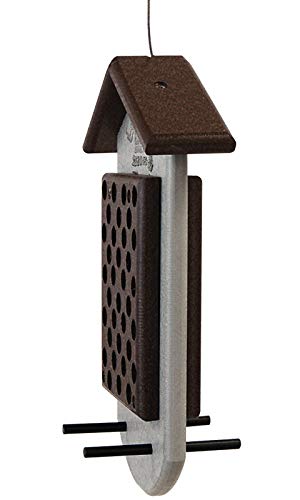 Amish Made Recycled Plastic Double Sided Peanut Butter Feeder, Brown