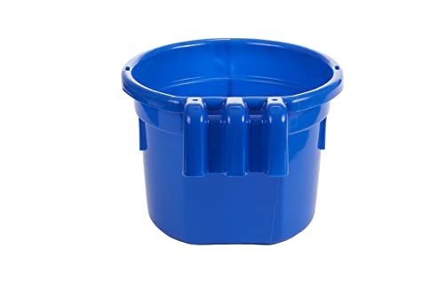 Duraflex 8 Quart Hook Over Feed Pail - color: Blue