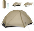 Naturehike Mongar 2 Person UL Camping Tent | PU2000mm+ Waterproof 1-2 Person Backpacking Tent, Ventilation System, Multi-Mode Double-Layer Freestanding for Hiking Travel - color: Khaki, size: 2 person