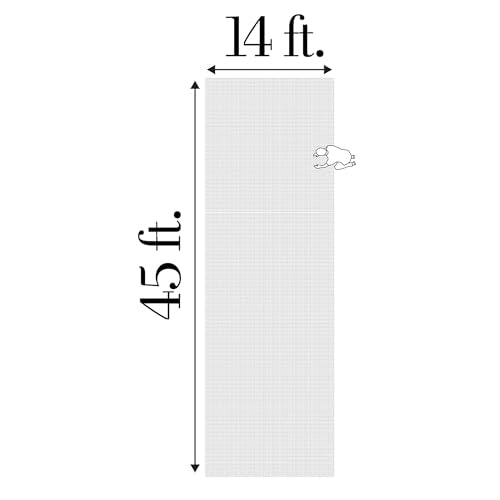 Dalen Bird-X Protective Mesh Netting for Fruit Trees & Berries, 14 x 45 ft | Black Garden Netting, 5/8-inch Mesh - Helps Deter Birds & Garden Pests, Made of Weather-Resistant Plastic - size: 14'X45'