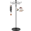 Adjustable Double Shepherd's Hook, 34-63 Inch Black Iron Stand for Indoor/Outdoor Use – Ideal for Hummingbird Feeders, Hanging Plants, Lanterns, Wind Chime - style: Double