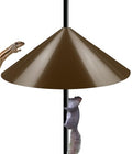 19 Inch Wide Squirrel Baffle for Bird Feeder Pole, Outside Pole Mount Stopper & Bird House Guard for Outdoor Shepherd’s Hook, Brown, 1 Pack - color: Brown