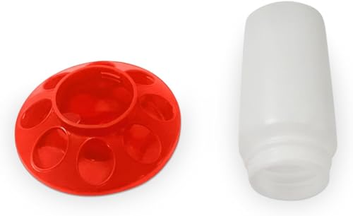 Chicken Waterer and Feeder Set | 1 Quart Poultry Drinker and 1 Quart Poultry Feeder Combo | for Chickens, Ducks, Turkeys, Ducklings, Quail, Baby Chicks and More - size: 1 Quart Feeder and 1 Quart Drinker