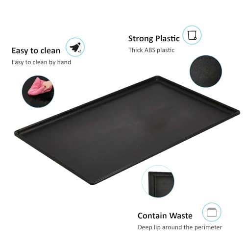 Replacement Tray for Dog Crate Pans Large 30 Inch Plastic Bottom Pan for Pet Kennel Crate Liner Trays (30 inch)