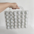 30 Pack Egg Cartons With Handle，Portable Egg Cartons Cheap Bulk. | Cheapest 30 Count Clear Egg Cartons,5*6 Plastic Egg Cartons,Suitable For Storing Egg in Markets, Supermarkets, Kitchens. - size: 30 Pack 5x6 Egg Cartons