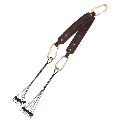 HEYDAY Bare Strap Bird Tote Kit – Minimalist 12-Drop Game Carrier with HydroLeather Strap & Steel Cable Drops
