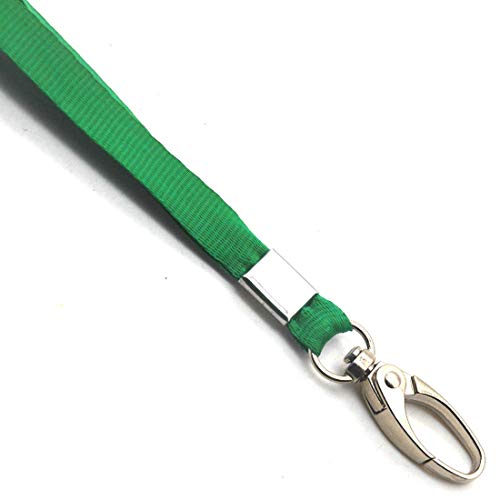 Lanyards 100Pcs Bulk Lanyard for Id Badges,Badge Lanyards Swivel Hooks Clips Great for Name Tags Badge - color: Blue