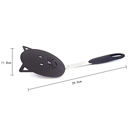 Spatulas for Nonstick Cookware,Nylon Turner Non Scratch Spatulas,Kitchen Utensils Cute Cat Shape Heat Resistant Wok Spatula for Cooking,Fish, Eggs, Pancakes, Fried Rice