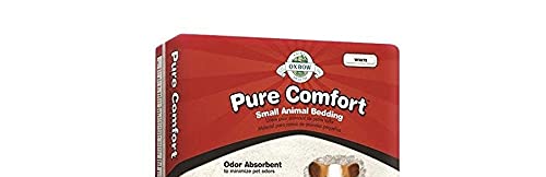 Oxbow Pure Comfort Small Animal Bedding - Odor & Moisture Absorbent, Dust-Free Bedding for Small Animals, White, 72 Liter Bag (Pack of 2) - color: White, size: 72 Liter (Pack of 2)