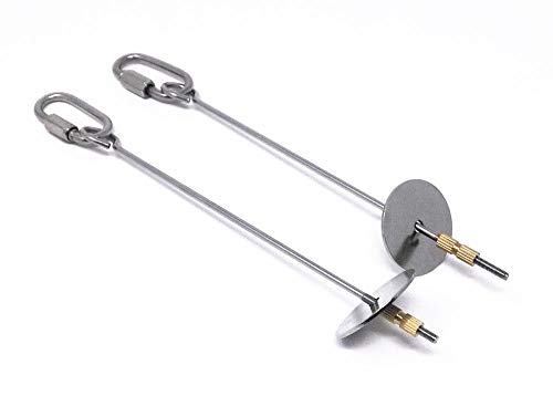 2PCS Stainless Steel Parrot Feeder Rabbit Bird Cage Fruit Vegetable Food Holder Skewer Foraging Toy Animal Treating Tool