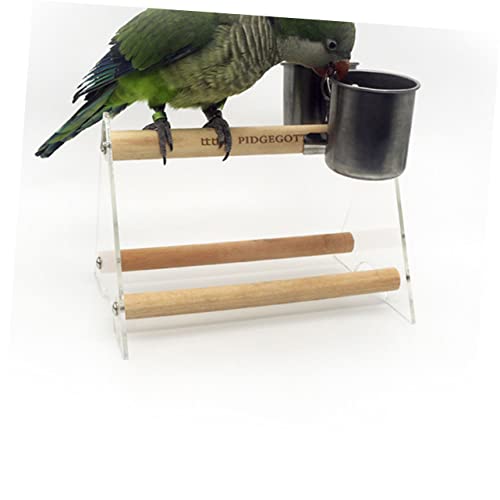 2Pcs Stainless Steel Birds Feeder Drinking Bowl Water Cup for Parrots Macaws and Other Birds Durable Clip Feeding Bowls for Easy Access and Cleaning