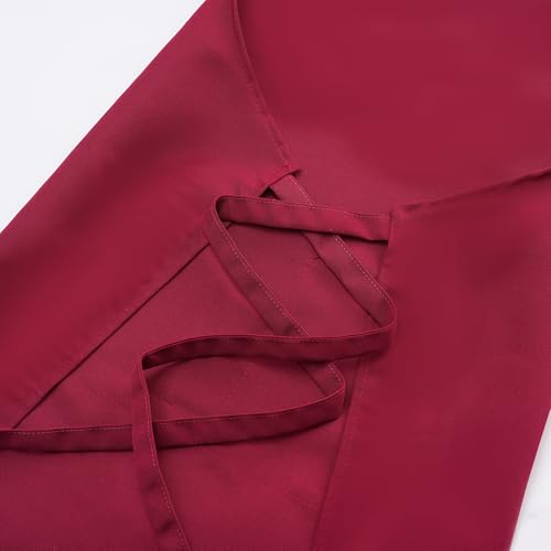 Tosewever Art Aprons for Women Painting Pottery Baking, Mens Buckle Straps Kitchen Apron with Pockets for Chef Cooking - color: Red