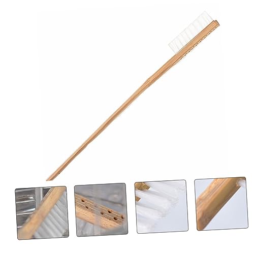 Garneck 1pc Long Handle Birdcage Brush Nest Cleaning Scraper Bird Droppings Brush Cage Cleaning Supplies