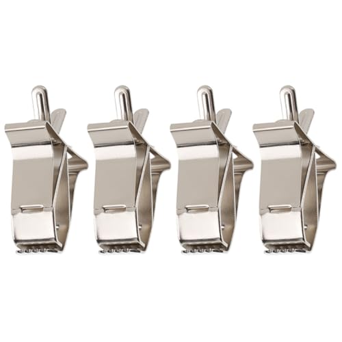Toddmomy 4pcs Compact Bird Cage Clips Stainless Steel Convenient Small Fruit and Vegetable Food Holders for Daily Use Feeding Supplies