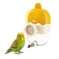 Leak-Proof Automatic Bird Water Feeder with Spring Valve, Clear No Mess Cage Water Dispenser for Parakeets, Cockatiels, Budgies, Finches, Lovebirds & Canaries, 4.1 fl oz (120ml), Yellow - color: Yellow, size: 4.1 fl oz