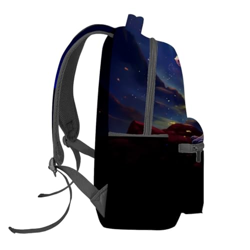 Vibrant Dragon Backpack,Majestic Rainbow Scales Dark Polyester Backpacks,Lightweight Double Shoulder Back Pack for Boys,Cool Dark Bookbag,School Bag Gifts,Casual Travel Daypack Book Packs - color: Dragon