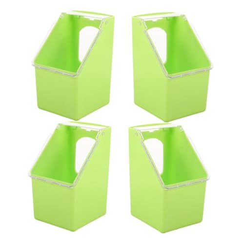 Garneck Bird Cage Feed Dispenser 4pcs Pigeon Feeder Hanging Bowl Quail Feeder Cage Supplies Pigeon Supplies