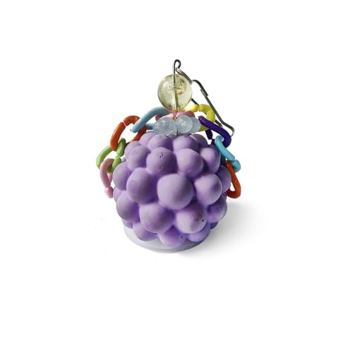 Bird Chewing Toys Bird Beak Grinding Stone Calcium Parakeet Treats for Budgies Cockatiels Conures Quaker Senegal Parrot (Purple) - color: Purple